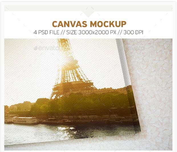 Canvas Mockup | 30+ Creative Art Design Template for Artistic Presentation 5