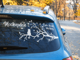 Free Car Decal Mockup