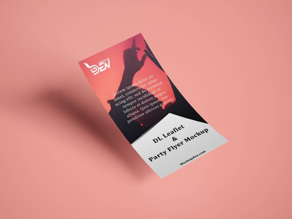 Free Flying Party Flyer And Leaflet Mockup 1