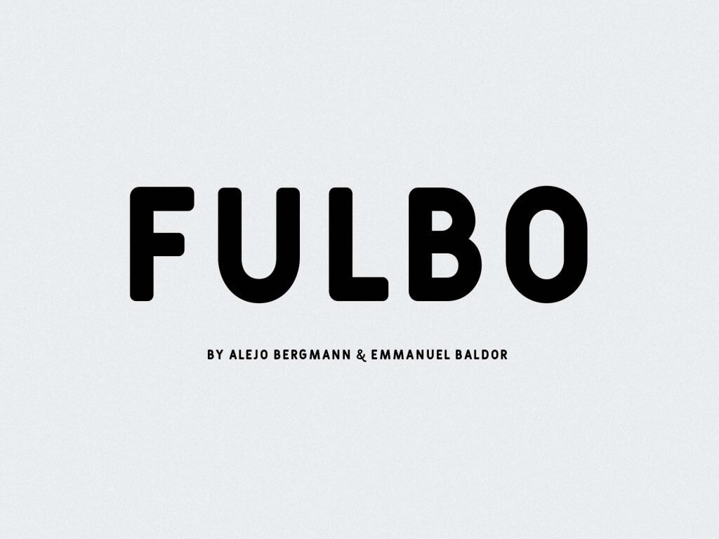 Free Fulbo Sans Serif Font Style 1