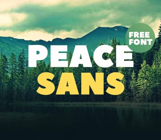 Free Peace Sans Font Style Display