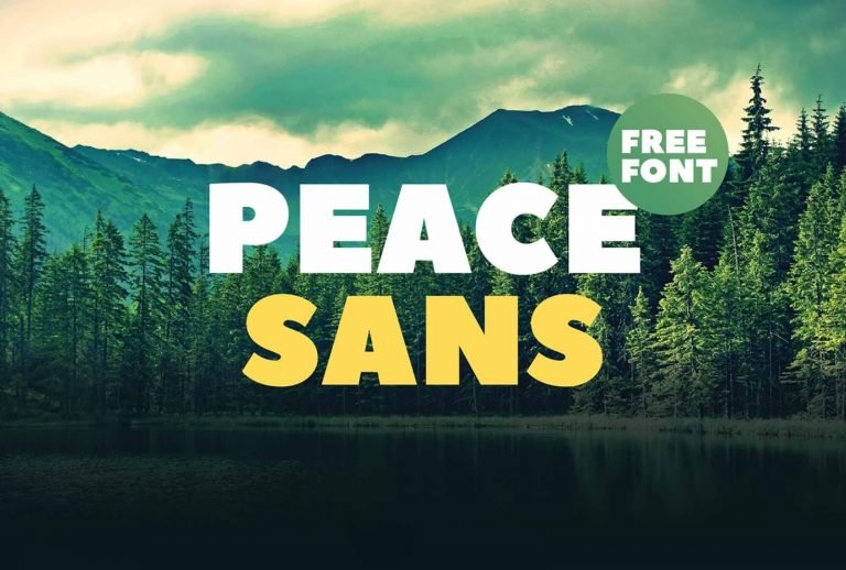 Free Peace Sans Font Style Display
