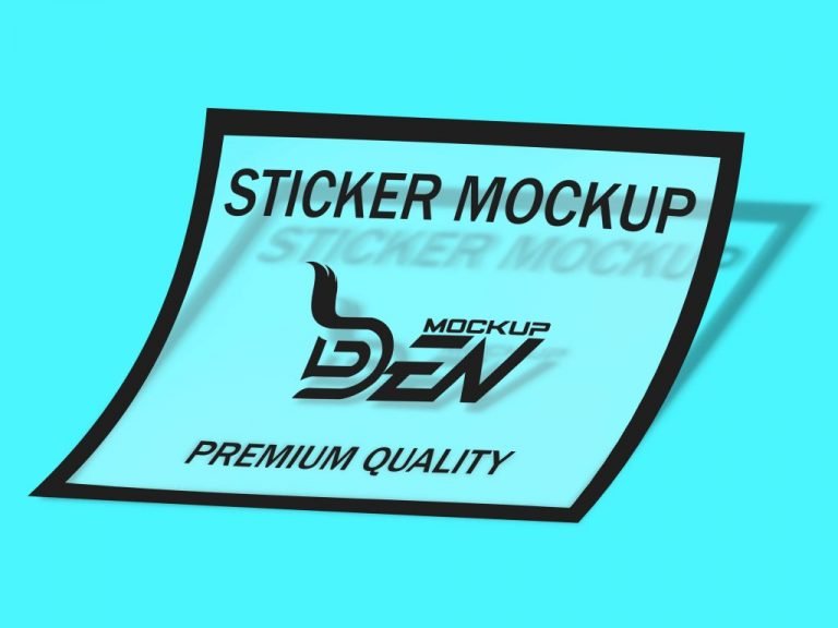 Free Sticker Mockup