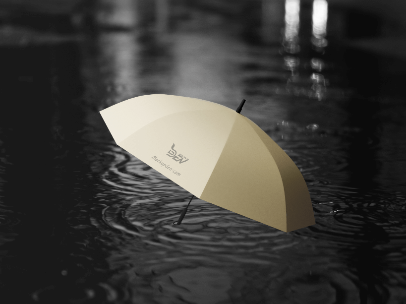 Free Yellow Color Umbrella Mockup Mockupden Exclusive