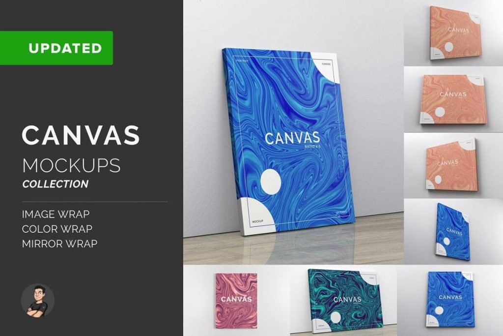 Canvas Mockup | 30+ Creative Art Design Template for Artistic Presentation 8