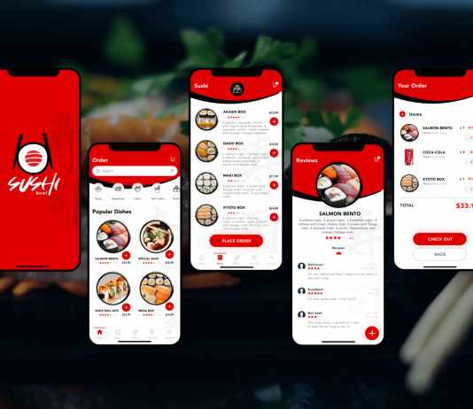 Free Sushi Order App Ui/Ux