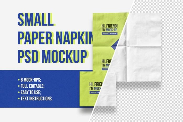 25+ Best Free Napkin Mockup for Stunning Design Presentation