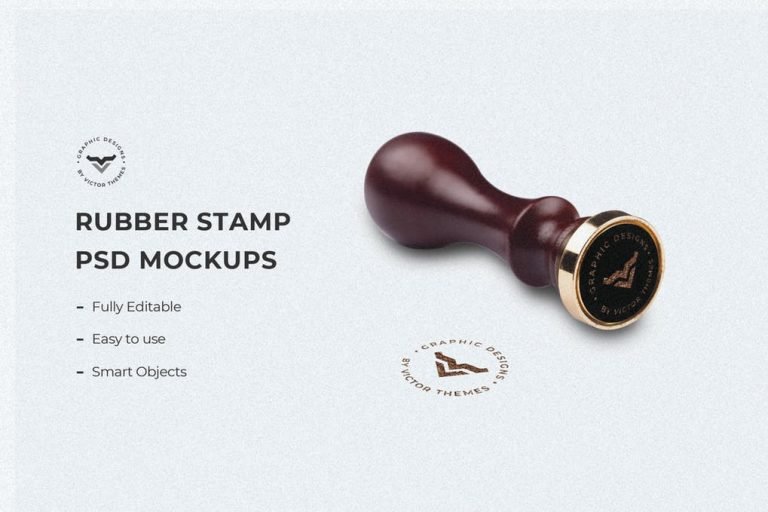 30+ Fresh Free Stamp PSD Mockup Design Template of 2020