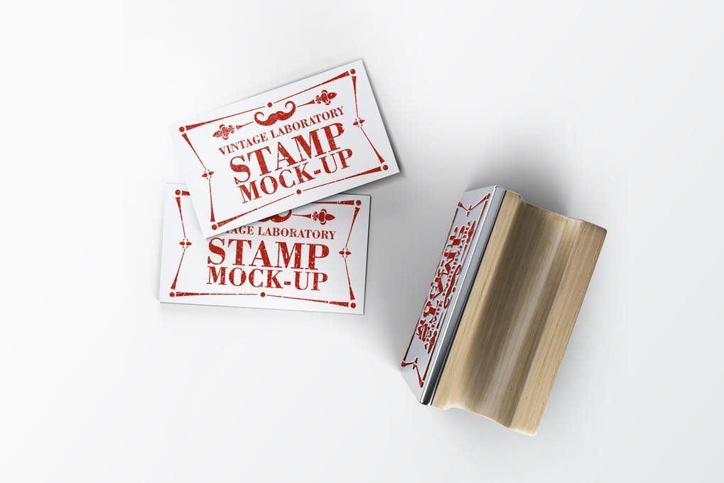30+ Fresh Free Stamp PSD Mockup Design Template of 2020 5