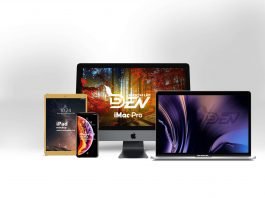 Free Apple Set Mockup Scene