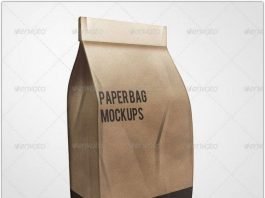 Brown Paper Bag Mockup