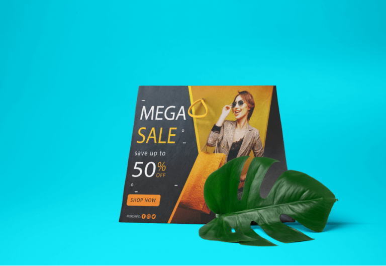 Free Mega Sale Shopping Bag Mockup Design