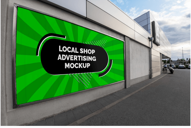 28+ Free Outdoor Banner Mockup for Creative Advertisement idea 14