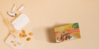 Free Almond Soap Packaging Box Mockup