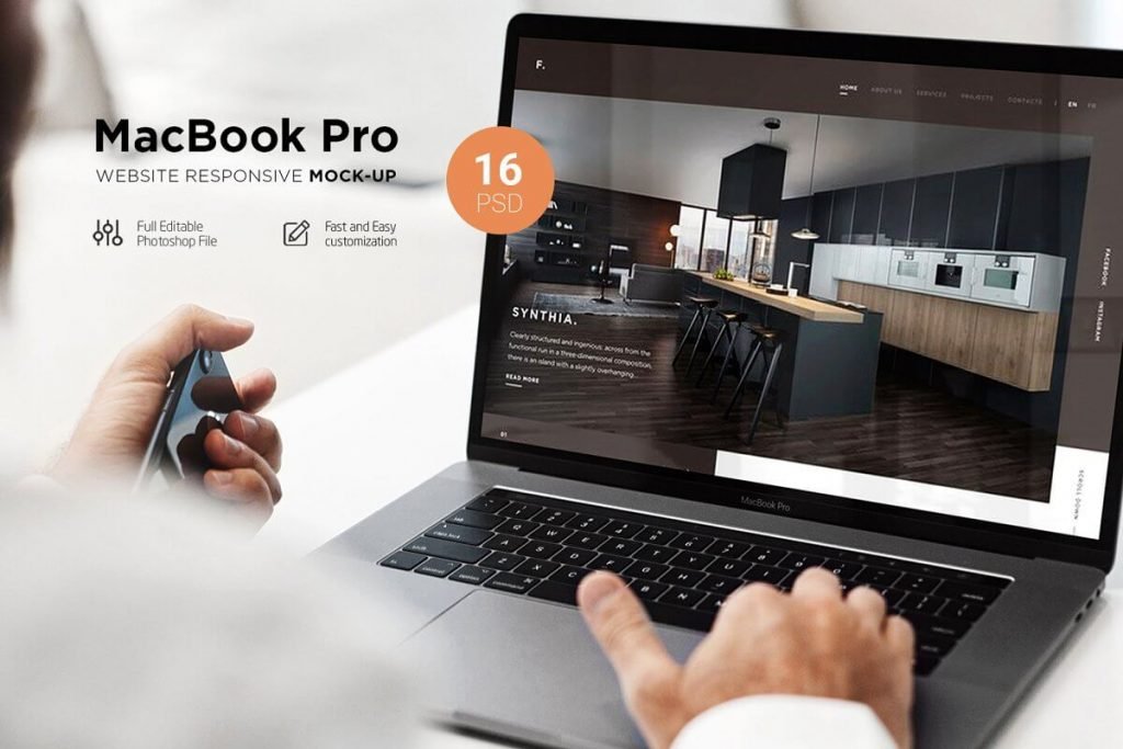 25+ Stunning MacBook Mockup for Astounding Presentation (2020 New Design Templates) 11