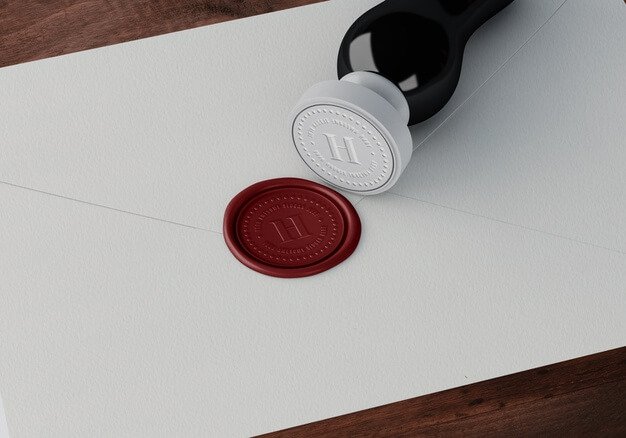 Glossy Stamp And Red Badge Template