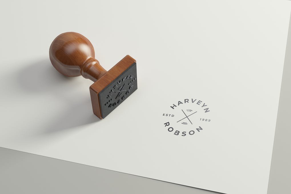 rubber stamp free mockup Free rubber stamp mockup psd » css author