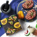 Free Pizza Packaging Box Mockup Scene