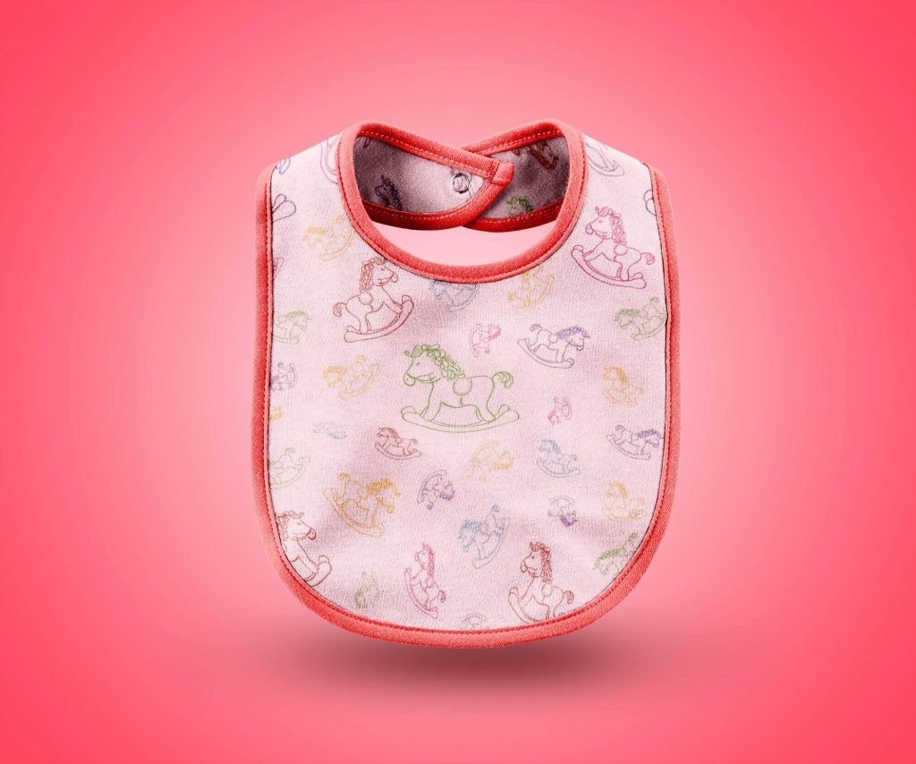 Download 22 Cute Bib Mockup Psd Templates Idea For Baby Clothing