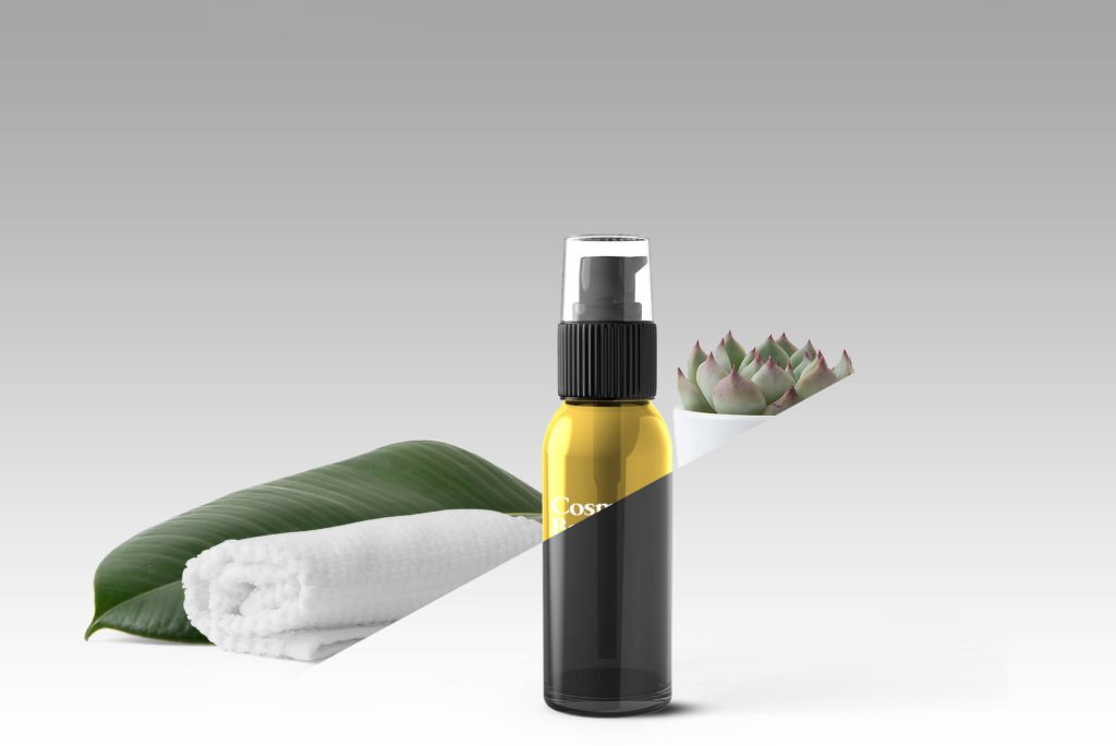 Free Cosmetic Bottle Mockup PSD Template