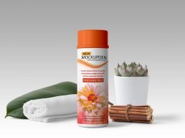Free Perfumed Talc Powder Mockup