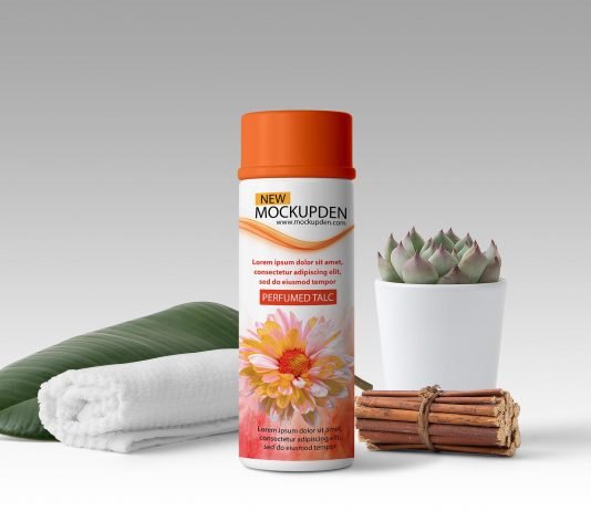 Free Perfumed Talc Powder Mockup