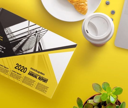Free Business Brochure Mockup