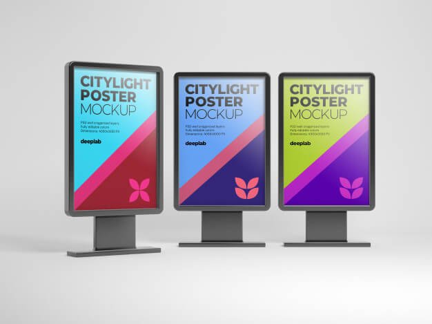 Citylight Mockup Template | 27+ Free Creative Design for Advertisement 2020 Collection 7