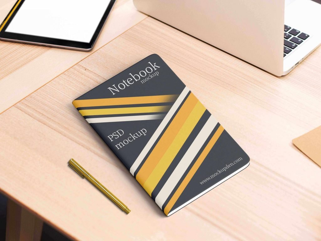 Free Note Book Mockup