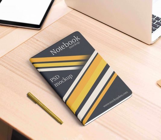 Free Note Book Mockup