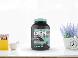 Free Protein Jar Mockup Psd Template