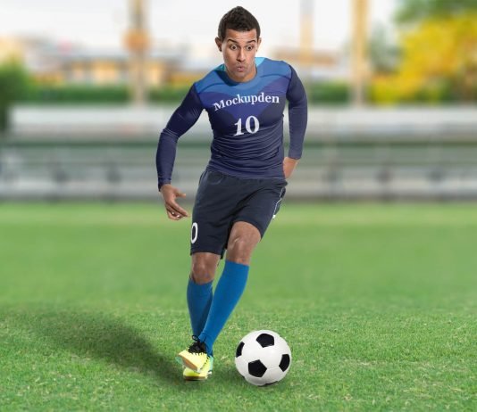 Free Football Uniform Mockup PSD Template