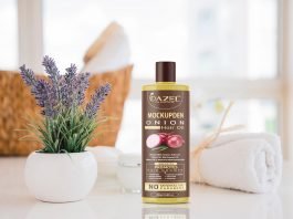 Free Hair Oil Bottle Mockup PSD Template