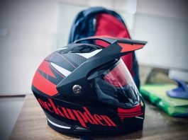 Free Motorcycle Helmet Mockup PSD Template