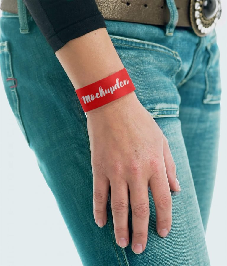 Download 16 + Wristband Mockup | 1Fabric, Paper, Silicone, rubber ...