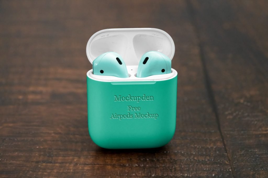 Free Air pods Mockup PSD Template