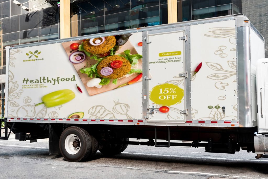 Free Food Truck Mockup PSD Template