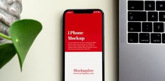 Free i Phone Mockup PSD Template
