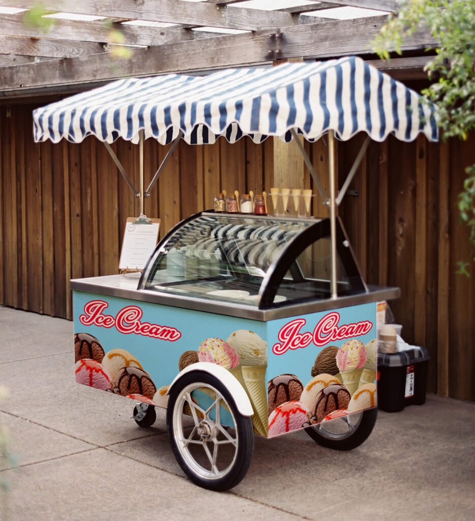 Download Free Ice Cream Cart Mockup PSD Template| Mockupden