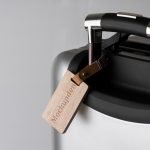 Free Luggage Tag Mockup PSD template