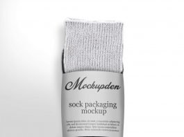 Sock Packaging Mockup