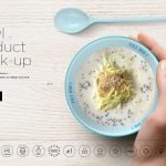 Hand holding Bowl mockup