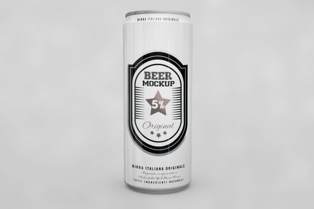 Beer Can Mockup