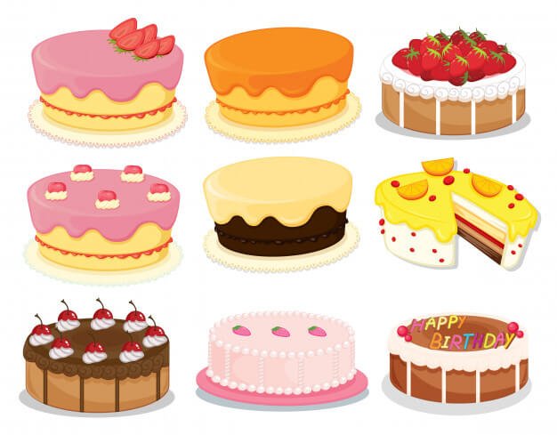 Birthday Cake Vector Collection