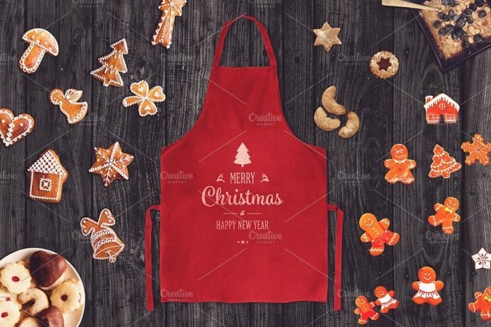 Download 40+ Free Apron Mockup | White, Person Wearing, Waist Apron