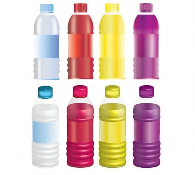 Colourful Water Bottle Vector File