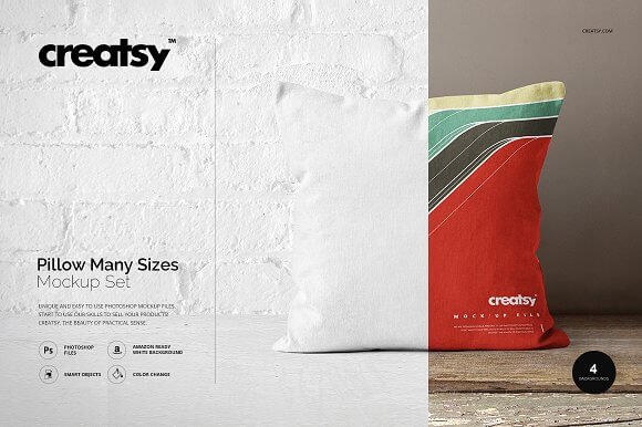 Cushion Design Present in PSD Format