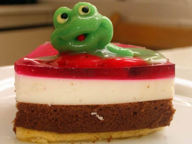 Cute Frog Jam Jelly Cake Mockup
