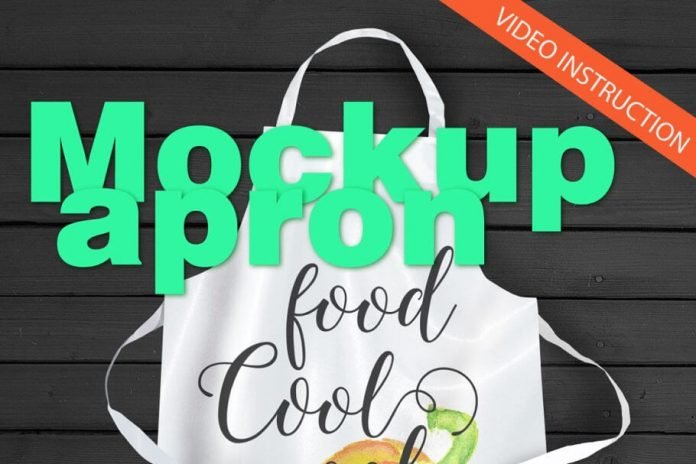 Download 40+ Free Apron Mockup | White, Person Wearing, Waist Apron