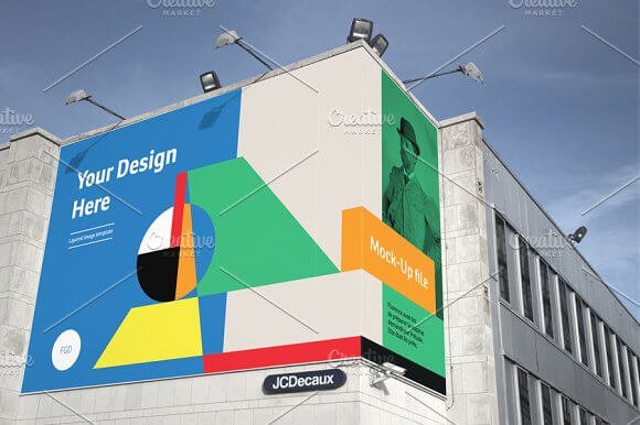 Editable Building Signage Board Design template